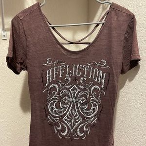 Affliction fitted shirt